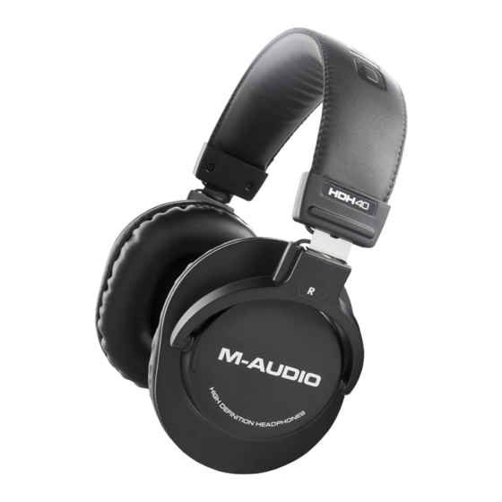M-Audio HDH40 Benutzerhandbuch