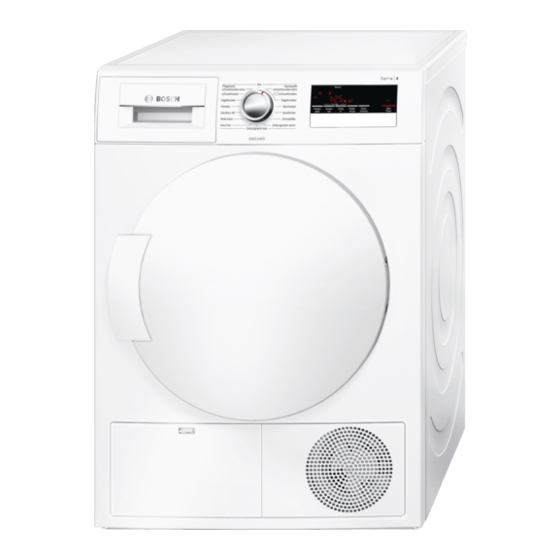 Bosch WTH832EURO Gebrauchs- Und Aufstellanleitung