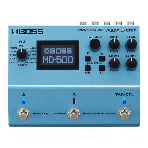 Boss Modulation MD-500 Bedienungsanleitung