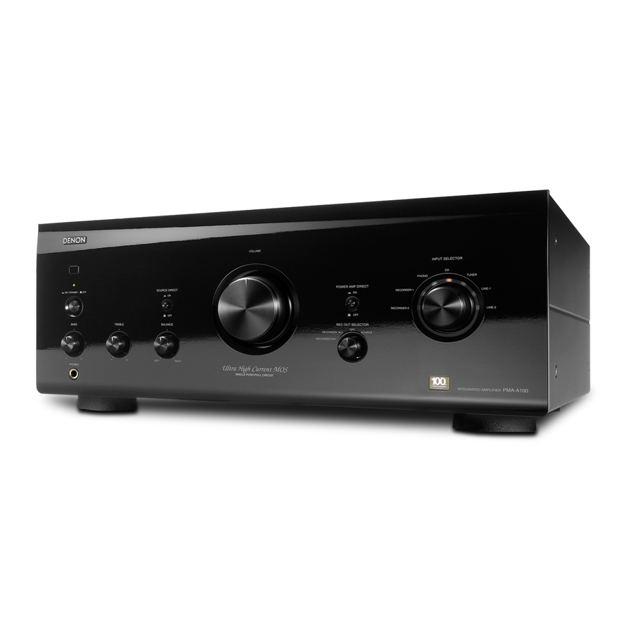 Denon PMA-A100 Bedienungsanleitung