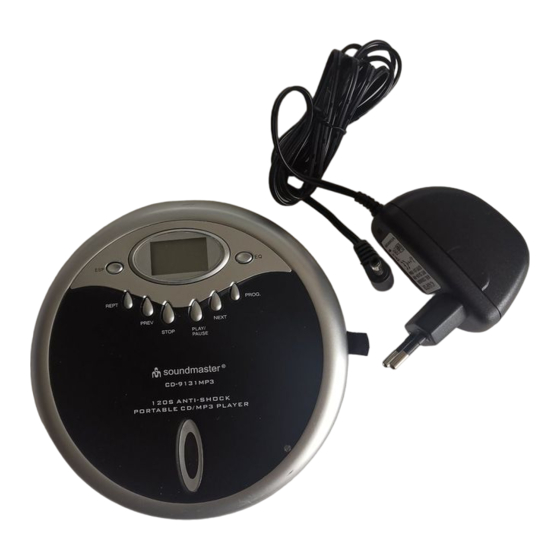 SOUNDMASTER CD-9131MP3 Gebrauchsanleitung