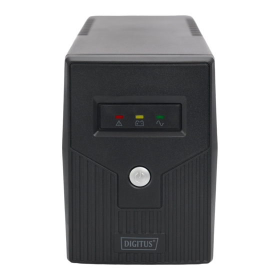 Digitus Line-Interactive 600 VA Kurzanleitung Zur Installation