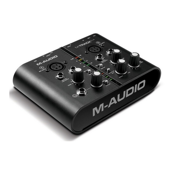 M-Audio M-Track plus Benutzerhandbuch
