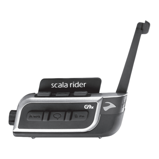 Cardo Systems scala rider G9x Bedienungsanleitung