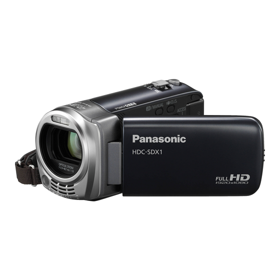 Panasonic HDC-SDX1 Bedienungsanleitung