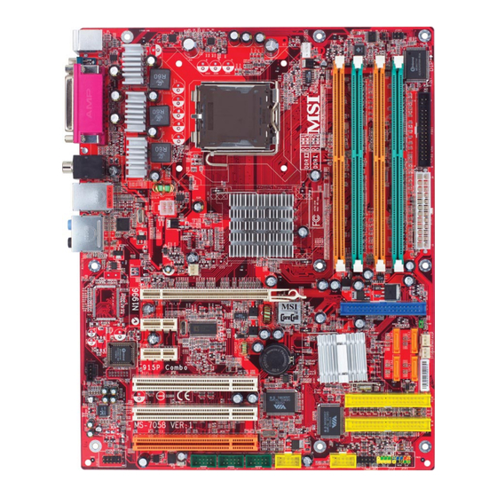 MSI 915P/G Combo Bedienungsanleitung