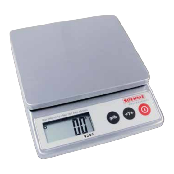 Soehnle Professional 9202.10 Bedienungsanleitung