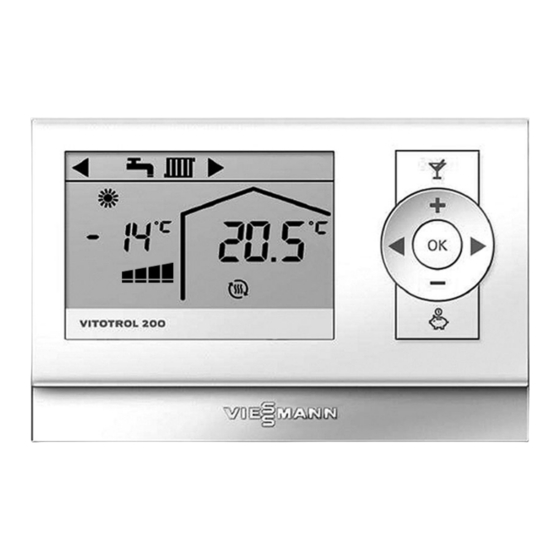 Viessmann VITOTROL 200 RF Bedienungsanleitung