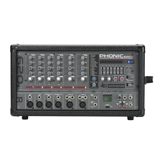 Phonic Powerpod 620 R Bedienungsanleitung