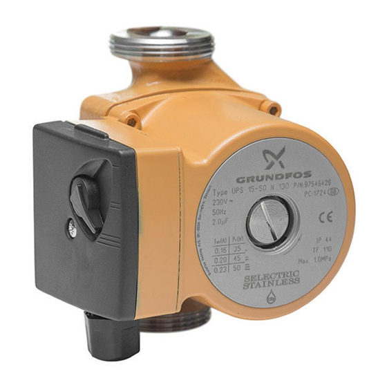 Grundfos UP Anweisungen
