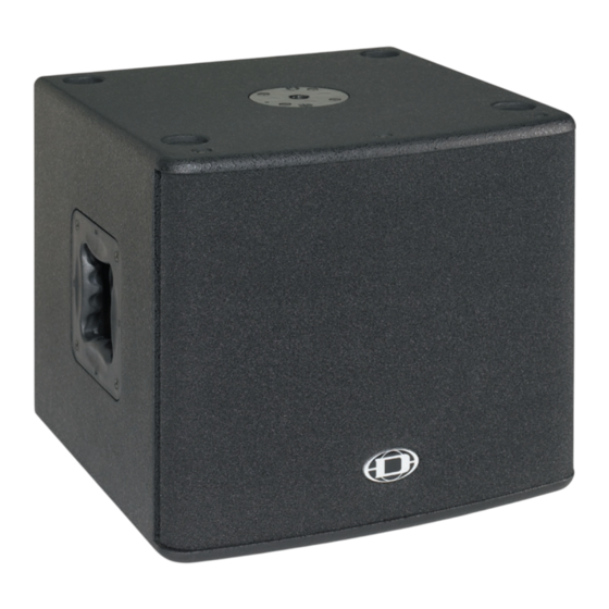 Dynacord PowerSub 312 Technisches Handbuch
