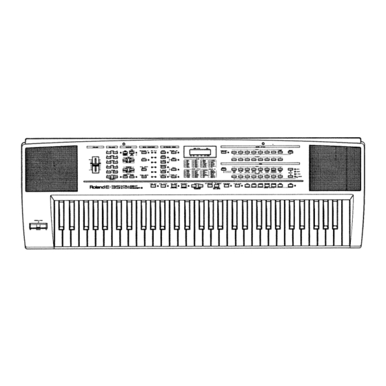 Roland E-35 Bedienungsanleitung