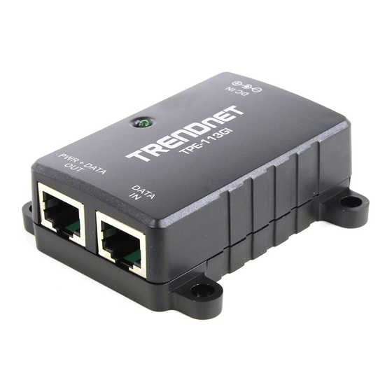 TRENDnet TPE-113Gl Anleitung Zur Schnellinstallation