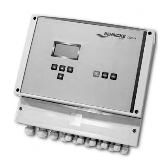 Behncke control 1.1 Betriebsanleitung