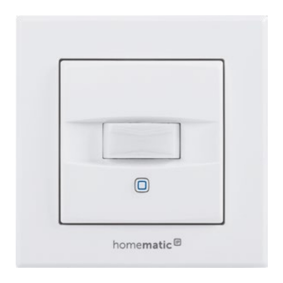 HomeMatic IP HmIPW-SMI55 Installations- Und Bedienungsanleitung