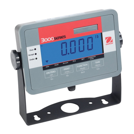 OHAUS 3000-Serie Bedienungsanleitung
