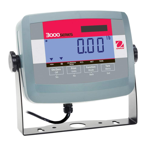 OHAUS 3000-Serie Bedienungsanleitung