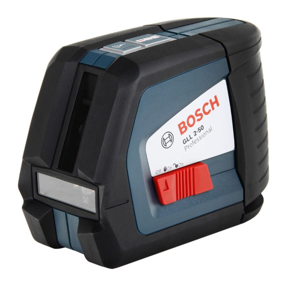 Bosch GLL 2-50 Professional Originalbetriebsanleitung