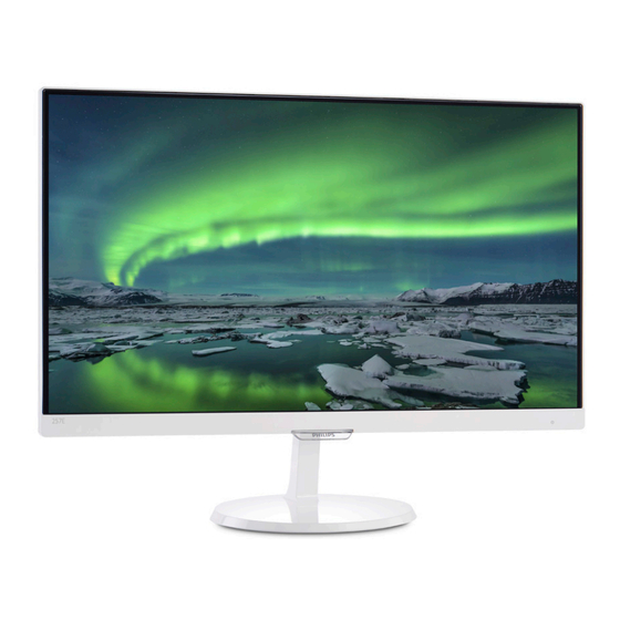 Philips 257E7 Bedienungsanleitung