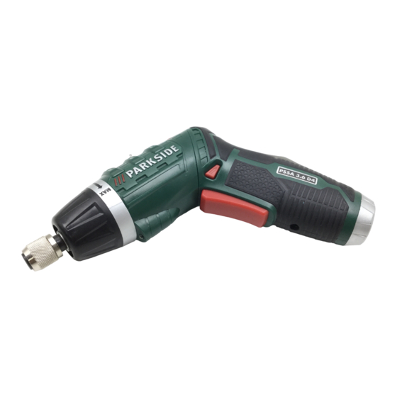 Parkside PSSA 3.6 D4 Originalbetriebsanleitung