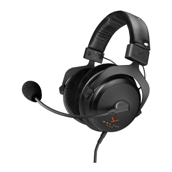 Beyerdynamic MMX 300 PRO Bedienungsanleitung