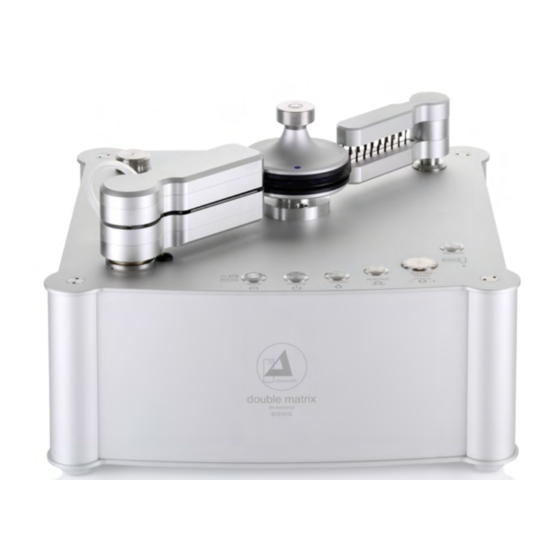 Clearaudio double matrix professional SONIC Bedienungsanleitung