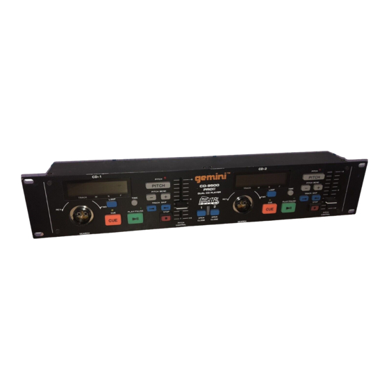 Gemini CD-9500 PRO II Handbuch