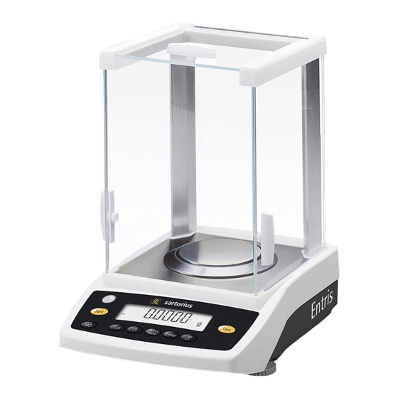 Sartorius Entris 8201-1S Betriebsanleitung