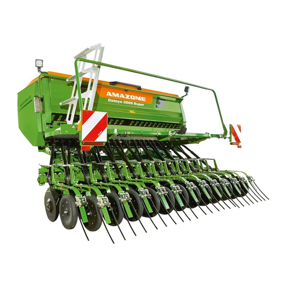 Amazone Cataya 3000 Super Betriebsanleitung
