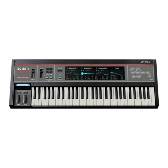 Arturia SQ80 V Bedienungsanleitung