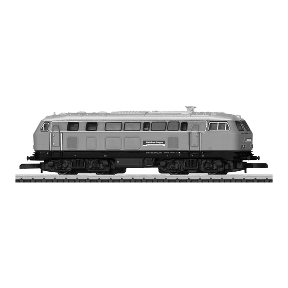 Märklin mini-club BR 218 Bedienungsanleitung