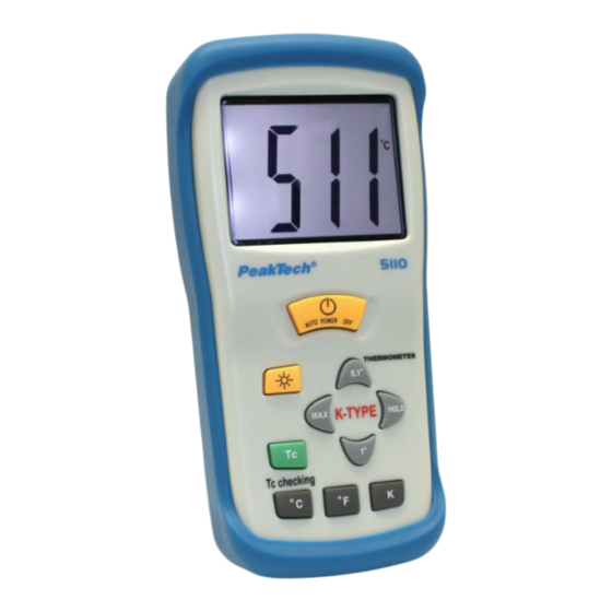 PeakTech 5110 Bedienungsanleitung