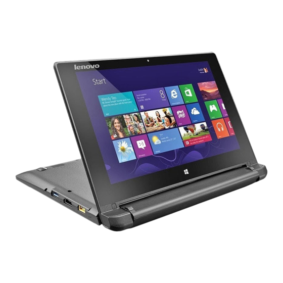 Lenovo IdeaPad Flex 10 Bedienungsanleitung