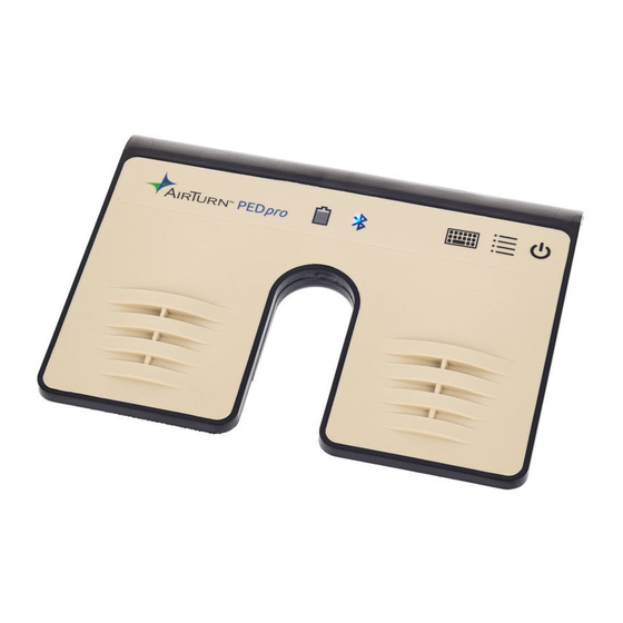 AirTurn PEDpro Bedienungsanleitung