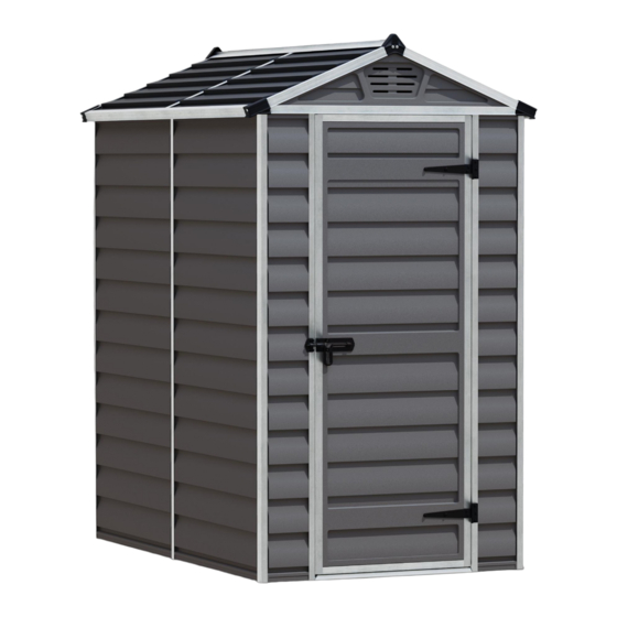 Palram Skylight Shed 4x6 Montageanleitung
