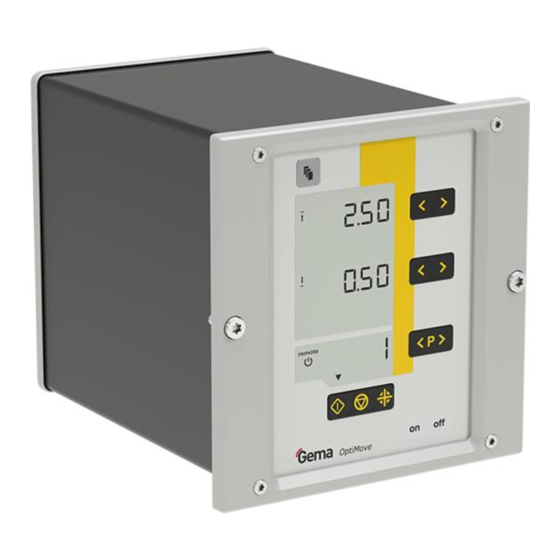 Gema OptiMove CR09-C Betriebsanleitung Und Ersatzteilliste