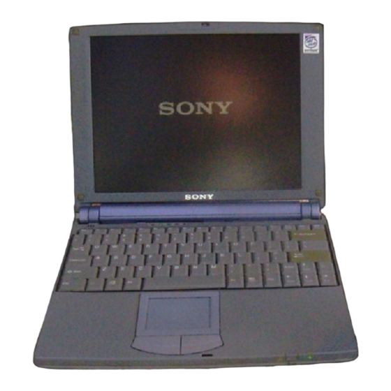Sony PCG-505FX Handbücher