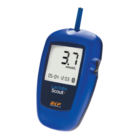 EKF Lactate Scout+ Betriebsanleitung