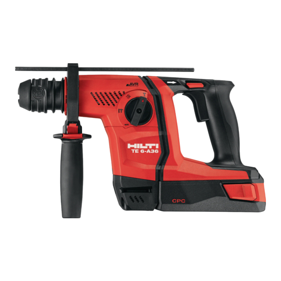 Hilti TE 6-A36 Bedienungsanleitung