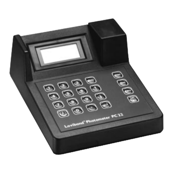 Lovibond PC 22 Betriebsanleitung