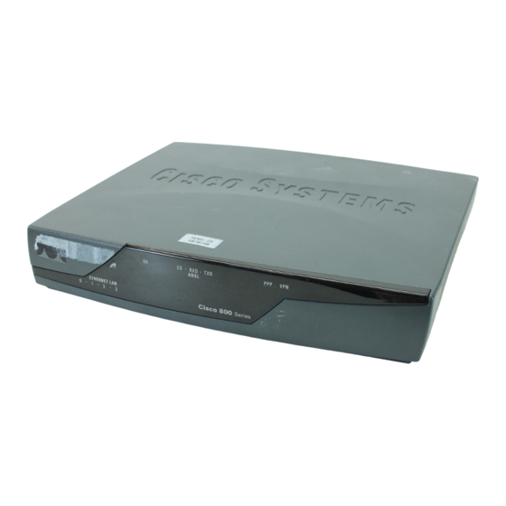 Cisco 850 Serie Handbücher