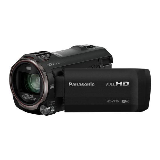Panasonic HC-V770 Bedienungsanleitung