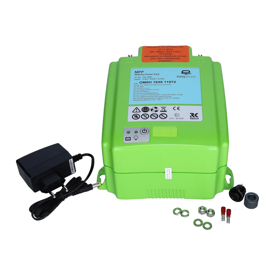 IVRA Mobility Power Pack MPP Montageanweisung Und Bedienungsanleitung