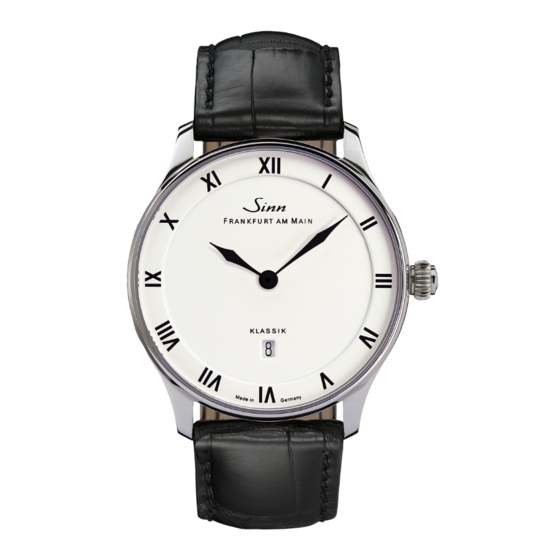 Sinn 1736 Klassik Bedienungsanleitung