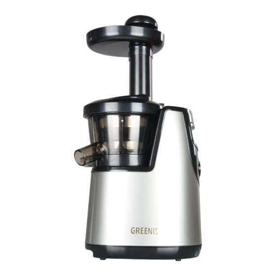 GREENIS Slow Juicer Gebrauchsanweisung