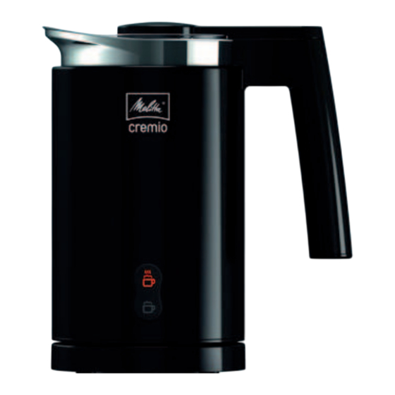 Melitta Cremio Bedienungsanleitung