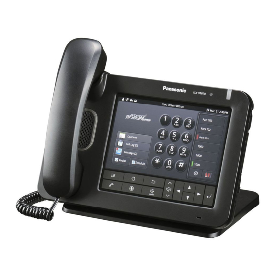 Panasonic KX-UT670 Erste Schritte