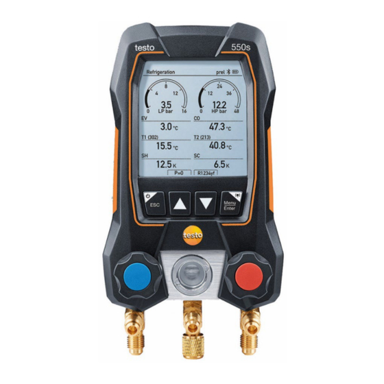 testo 550s Bedienungsanleitung
