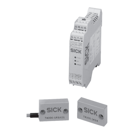 SICK T4000 series Betriebsanleitung