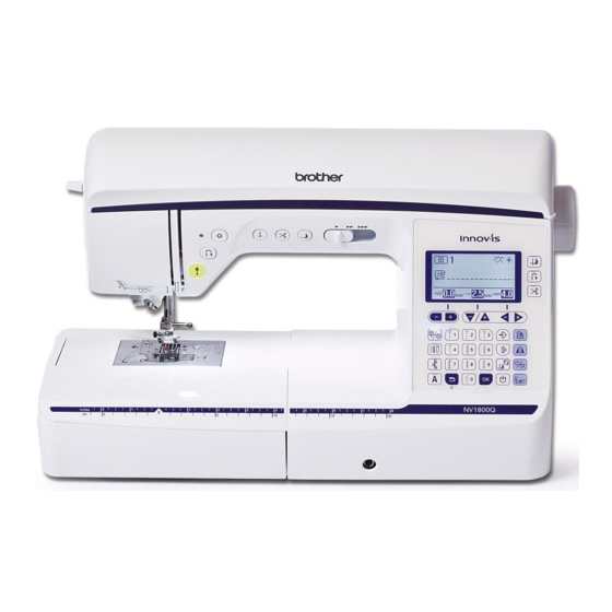 Brother Innov-is NV1800Q Kurzanleitung